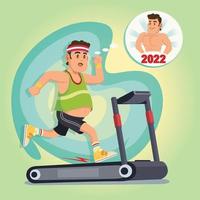 Lose Weight for The New Year vector