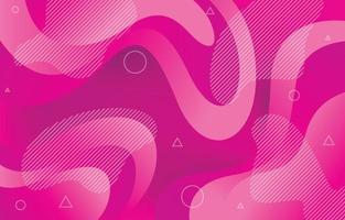 Pink Gradient Fluid Shape Background vector