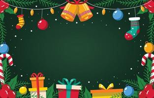 Christmas Ornaments Background Illustration vector