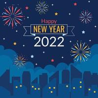 Happy New Year Background Template vector