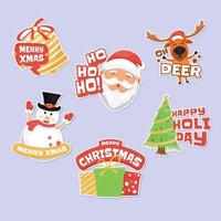 Merry Christmas Sticker vector