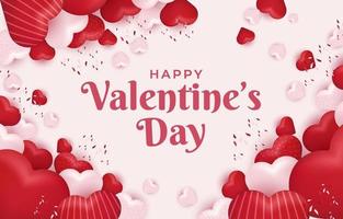 Happy Valentine's Day Background vector