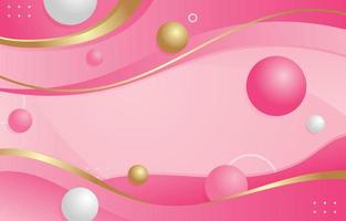 Abstract 3D Pink Background vector