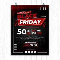 Black Friday Poster Concept vector