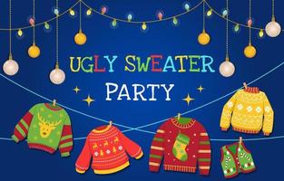 Ugly Sweater Party vector