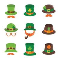 Multiple Iterations of Hats For St Patrick Festival vector