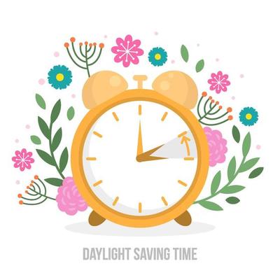 Change the clock to summer time. 26466667 Vector Art at Vecteezy