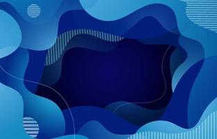 Abstract Blue Background Flat Design vector