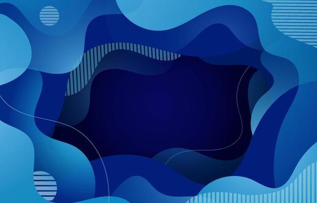 Abstract Blue Background Flat Design