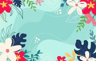 Spring Abstract Hand Drawn Background vector