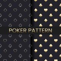 Fondo y patrón de póquer de lujo vector