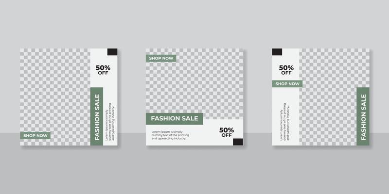 fashion sale social media post template