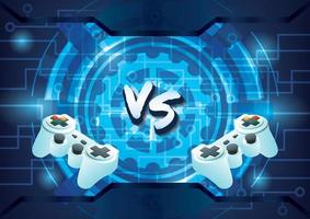 game objects on blue background vector