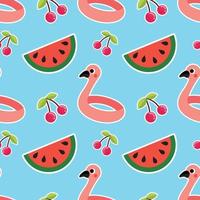 cute stuffs seamless art wallpaper vector