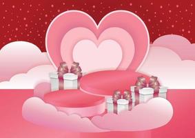 valentine's day product display sweet vector background