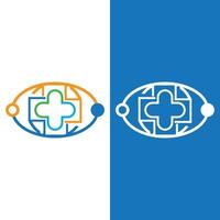 health medical logo design vector