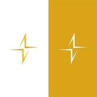 flash thunderbolt logo template vector