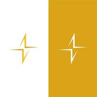 flash thunderbolt logo template vector