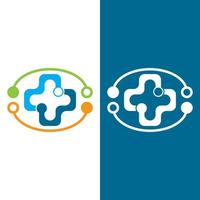 diseño de logotipo de salud médica vector