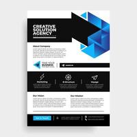 Brochure template layout flyer design corporate business annual report catalog vector