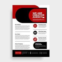 Cover design annual report, vector template brochures, flyers, presentations, leaflet, magazine a4 size. White with red shape background