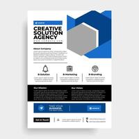 Brochure template layout flyer design corporate business annual report vector