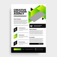 Brochure flyer annual report leaflet mock up template layout design. vector