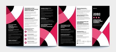 Creative Corporate Business Trifold Flyer Brochure Template Design, Abstract Business Trifold Brochure, Vector Brochure Template Design.