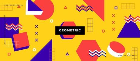 Memphis style shape, Retro Eighties Abstract Background Pattern vector