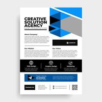 Business brochure flyer design a4 template vector illustration