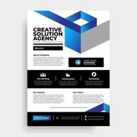 Flyer Template vector design for brochure annual report magazine poster corporate