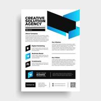 Vector de plantilla de diseño de folleto de revista de negocios de informe de folletos mínimos