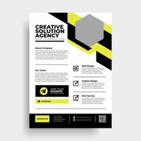 Flyer Template vector design for brochure annualreport magazine poster corporate