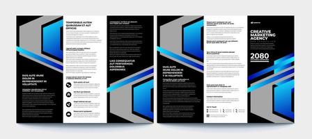 Business tri-fold brochure layout design ,vector a4 brochure template vector