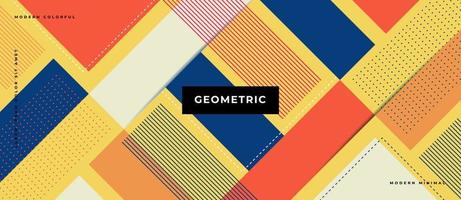 Colorful gradient background with stripes, lines geometric shape. vector