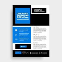 Blue Brochure Layout design template. Annual Report Flyer Leaflet cover Presentation Modern background. illustration vector in A4 size