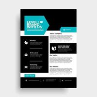 Abstract flyer design background. Brochure template. Can be used for magazine cover, business mockup, education, presentation, report. a4 size with editable elements. vector