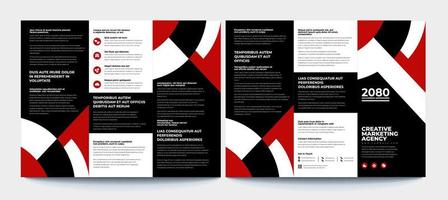 Business tri-fold brochure layout design ,vector a4 brochure template vector