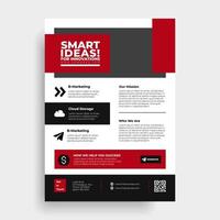 Red square annual report brochure flyer design template vector, Leaflet cover presentation abstract flat background, layout in A4 size vector
