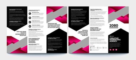 Brochure design, brochure template, creative tri-fold, trend brochure vector