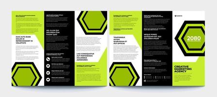 Brochure design, brochure template, creative tri-fold, trend brochure vector