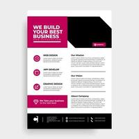 Modern Case Study Template, Flyer Template, Double Side Flyer, Brochure Cover, Poster design with Case Study Booklet