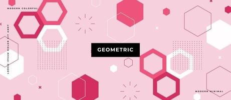 Fondo de estilo abstracto 80 con coloridas formas geométricas hexagonales, línea, ilustración de puntos para el estilo de memphis de hipsters. vector