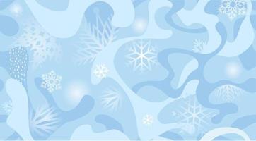 Snow seamless pattern. Abstract floral winter pattern with dots and snowflakes. Seasonal drawn texture. Winter holiday backdrop. Artistic stylish tiled background from Christmas collection. vector