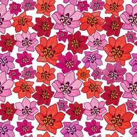 Floral seamless pattern. Flower background. Flourish garden texture vector