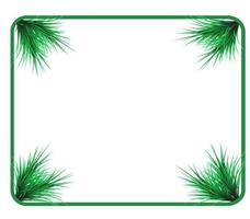 Frame with pine vector