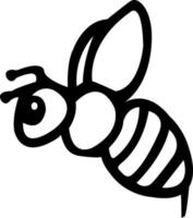 Vector Bee Cliparts black white