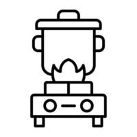 Cooking Line Icon vector