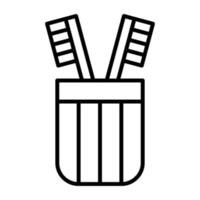 Tooth Brushes Line Icon vector