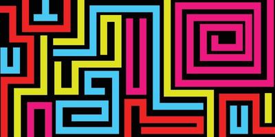 Abstract Colorful Line Background Pattern vector